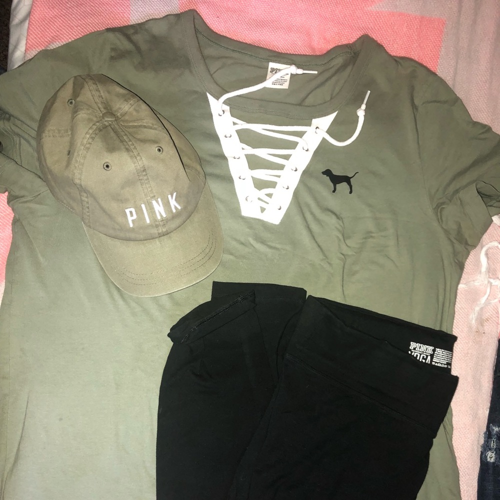 GREEN PINK T-SHIRT👚